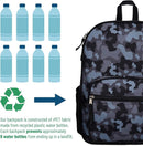 Wildkin ECO rPET Kids Backpack – Recycled, Padded, Adjustable for School & Travel – Black Camo by TinyTreasures Baby Boutique
