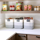 NaturalCozy 13 Inch Cube Storage Bins Cotton Rope Woven Baskets for Organizing 3-Pack | 13 x 13 Storage Cubes | Fabric Square Storage Baskets for Shelves Organizer, Kids Toy Bins, Closet Baby Nursery by TinyTreasures Baby Boutique