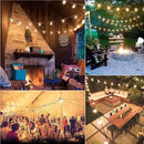 GOOTHY 50Ft LED String Lights, G40 LED Outdoor String Lights with 22 Shatterproof Globe LED Bulbs (2 Spare), Indoor/Outdoor Decoration String Lights for Patio Garden Bistro Backyard -White Wire by GreenHaven Gardens