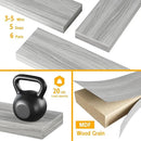 BAMEOS Floating Shelves,40 in W x 8in D Wall Mounted Wooden Shelves with Invisible Brackets Set of 3, Hanging Wall Shelves Decoration for Bedroom, Bathroom, Living Room and Kitchen by CozyNest Decor
