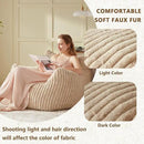 Giant Bean Bag Chairs for Adults Teens, Large Bean Bag Sofa Chairs with Filling Comfy Fuzzy BeanBag Chair with Armrests for Bedroom Living Room Reading by CozyNest Decor