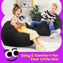 Hobestluk Bean Bag Chairs 2.5FT Bean Bag Chair with Memory Foam Filled & Machine Washable Cover,Beanbag Chair, Small Bean Bag Chairs for Playroom, Living Room, Bedroom by CozyNest Decor