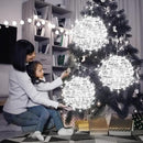 Christmas String Lights Outdoors,4 Pack 15.74" Sphere Lights,Ball Tree Garden Globe Lights for Home, Party, Christmas, Porch Patio,Wedding, Garden,Tree Decoration with Plug by GreenHaven Gardens