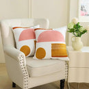 HOdo Home 2PCS 18x18 Pillow Covers-Throw Pillow Cover,Tufted Boho Jacquard Pillow Covers,Farmhouse Decorative Pillow Cover,Pillow Cases for Couch,Sofa,Bed,Chair,Living Room,Home Decor by CozyNest Decor