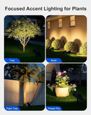 Solar Spot Lights Outdoor Waterproof for Flag, Tree, Plant, Sign, Statue, Mailbox, Bright LED Outside Landscape Flood Spotlights for Ambient Uplighting Yard, Garden, House, Backyard, Patio, Pathway
