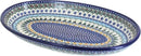 Blue Rose Polish Pottery Holiday Pine Oval Platter by CozyNest Decor