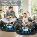 Inflatable Gaming Chair for Kids, Floor Bean Bag Chair for Teens - Boys Room Furniture with Cup Holder and Side Pocket, Inflatable Gaming Couch for Boys Room, Cool Kids Blow Up Couch Decor for Teens by TinyTreasures Baby Boutique
