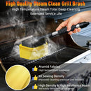 Bristle-Free Steam Cleaning Grill Brush, Safe for All Grill Griddle, Heat-Resistant Head, BBQ Grilling Gift for Men by GreenHaven Gardens