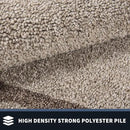 PURRUGS Dirt Trapping Door Mat 24" x 60", Non-Slip/Skid Machine Washable Entryway Rug, Shoes Scraper, Area Rug, Super Absorbent Welcome Mat for Muddy Wet Shoes and Paws, Beige & Grayish Brown by CozyNest Decor
