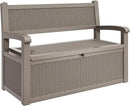 YITAHOME 70 Gallon Storage Bench Deck Box, Lockable Patio Bench, Waterproof Outdoor Pool Deck Storage for Patio Cushions, Garden Tools and Pool Supplies, Light Brown by CozyNest Decor