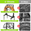 Garden Hose Holder – Freestanding Water Hose Holder with Storage Basket, Sturdy Metal Hose Stand and Hanger, Heavy-Duty Garden Hoses Storage Rack for Outside, Supports 151FT by GreenHaven Gardens
