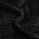 CaliTime Throw Pillow Covers Decorative 22 X 22 Inches Pack of 2 Cozy Chenille Cushion Cases for Couch Sofa Bed Living Room Home Black by CozyNest Decor