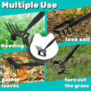 Upgraded Hula Hoe and Garden Hoe, Stirrup Hoe with Adjustable Handle for Weeding Digger loosening Soil Metal Garden Cultivator Hula Hoe with Rake Tiller Cultivator (30-62 Inch) by GreenHaven Gardens