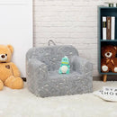 ALIMORDEN Kids Ultra-Soft Snuggle Foam Filled Chair, Glow-in-The-Dark Dinosaurs Fossil Pattern Toddler Cuddly Sherpa Reading Couch for Boys and Girls by CozyNest Decor