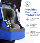 Koah Car Seat Backpack Padded Bag for Air Travel and Airport Gate Check-in with Padded Shoulder Straps by TinyTreasures Baby Boutique