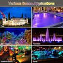 RGB Pond Lights with Timer, LED Underwater Submersible Colorful Landscape Spotlights, 98ft Remote Control IP68 Waterproof Fountain Lights for Fish Aquarium Tank Garden Yard Pool (Set of 2) by GreenHaven Gardens