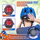 Toddler/Kids Bike Helmet Set for Boys Girls 3D Adjustable Kids Helmet Protective Gear Set Knee Elbow Wrist Pads and Multi-Sports Skateboard Scooter Cycling Roller Balance Bike by TinyTreasures Baby Boutique