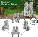 Lily's Home First Kiss Resin Garden Statue, Little Girl and Boy Kissing Yard Miniature Figurine,Small and Exquisite, 9 Inch by GreenHaven Gardens