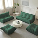 Luxury Sofa Couch Chair, Lazy Floor Seating, Fireside Bean Bag Chair, Ergonomic Tatami Sofa Lounger for Living Room, Bedroom, Office, 3 Seat, Green by CozyNest Decor