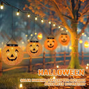 Halloween Solar Hanging Lights Outdoor - Solar Metal Halloween Lantern Decor, Solar Powered Led Waterproof Decorative Round Hanging Light for Garden, Yard, Patio, Pathway, Porch by GreenHaven Gardens