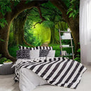 FENDROM Nature Forest Tree Cave Tapestry Wall Hanging Landscape Stream Through Green Rainforest Tapestries Jungle Creek Psychedelic Wall Blanket for Living Room by CozyNest Decor