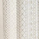 Sutuo Home Boho Curtains Crochet Lace Semi-Sheer Bohemian Hollow Knitted Handmade Tassels, Rod Pocket Window Treatment Vintage Rustic Farmhouse Drapes for Living Bedroom, 1 Panel 59" W x 63" L, Beige by CozyNest Decor
