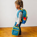 Wildkin ECO rPET Kids Backpack – Recycled, Padded, Adjustable for School & Travel – Blue Stripes by TinyTreasures Baby Boutique