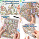 Sticker Book Activity, 20 Sets (1500+) DIY 3D Scene Stickers, Reusable Sticker Book, Mix and Match Creative Sets, Waterproof for All Surfaces, Ultimate Craft Supplies & Party Favors by TinyTreasures Baby Boutique