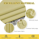 NICETOWN Paler Yellow Room Darkening Short Curtains for Bathroom - Triple Weave Grommet Thermal Insulated Window Treatment Light Blocking Drapes for Cafe/Home Office/Bedroom, W46 x L54, Set of 2 by TinyTreasures Baby Boutique