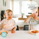 Loulou Lollipop Soft, Waterproof Silicone Feeding Bib for Babies and Toddlers by TinyTreasures Baby Boutique