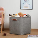 DULLEMELO Cube Storage Boxes,13 inch Fabric Baskets Closet Storage Bins for Home Organization and Storage,Stackale Gift Baskets Empty for Nursery Clothes Toys Kids Storage(Grey) by TinyTreasures Baby Boutique