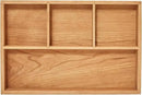 pandapark Wood Organizer Tray,Black Walnut,Desk & Drawer Storage Box (Cherry Master-4) by CozyNest Decor