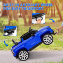 Qaba 12V Kids Ride on Truck, Chevrolet Silverado EV RST Licensed Electric Car with Parent Remote Control, Back Storage, Spring Suspension, Soft Start, Auxiliary Wheels, LED Lights, Music, MP3, Blue by TinyTreasures Baby Boutique