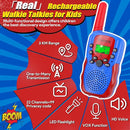 Vvinca Walkie Talkies for Kids Rechargeable, Spider Toys for Ages 3 4 5 6 7 8 9 10 Boys Girls Christmas Birthday Gifts for 3-12 Year Old, 2 Way Radio 22 CH VOX Long Range Walkie Talkie with Flashlight by TinyTreasures Baby Boutique
