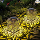 2 Pack Solar Lanterns Outdoor Waterproof - Metal Solar Garden Lights for Patio Porch Yard Garden Decor, Christmas Birthday Gifts for Women (Bronze) by GreenHaven Gardens