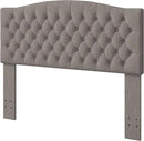 Velvet Upholstered Headboard Queen/Full Size Latest Model Wall Mount, Bed Frame Mount, Featuring High-Density Sponge Padding, Luxury Texture Easy Assembly Comfort and Style-Linen by CozyNest Decor
