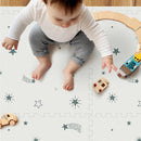 Baby Foam Play Mat, PIGLOG 72x48 Baby Crawling Mat, Floor Mats for Kids for Infants with Interlocking Floor Tiles, Toddler Playmats for Indoor and Outdoor, Easy to Clean Playroom Mats, Meteor Shower by TinyTreasures Baby Boutique