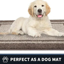 PURRUGS Dirt Trapping Door Mat 24" x 60", Non-Slip/Skid Machine Washable Entryway Rug, Shoes Scraper, Area Rug, Super Absorbent Welcome Mat for Muddy Wet Shoes and Paws, Beige & Grayish Brown by CozyNest Decor