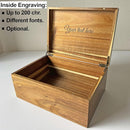 Time Capsule Box 1st Birthday - Custom First Birthday Memory Time Capsule Box with Hinged Lid, First Keepsake Storage Gifts for Babies, Personalized Gift for New Parents, Acacia Wood, 11x8x4.75 in by TinyTreasures Baby Boutique