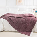 NEXHOME PRO Soft Twin Blankets for Couch, Reversible Warm Blankets Cozy Knit Blanket for Women, Fuzzy Plush Lightweight Throws for Sofa, Bed, Picnic, Wine 60 x 80 inches by TinyTreasures Baby Boutique