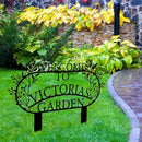 Personalized Metal Garden Sign with Stake, Custom Garden Decor for Outdoor, Custom Family Name Sign, Patio Decorations, Lawn Art, Farmhouse Decorative, Housewarming Gift (CstmDesign3) by CozyNest Decor