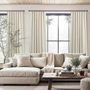 DANCURTON 78 Inch Long Linen Blackout Curtains 2 Panels Set for 76-80 Inch Window Drapes Back Tab Rod Pocket Pleated Boho Room Darkening Curtains for Sliding Glass Door Thermal 52x78 in Length Beige by CozyNest Decor