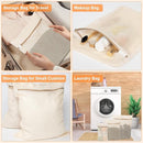 6-Piece Bag, Durable Cotton Mesh Laundry Bag, Sturdy Zipper, Breathable Mesh, Exquisite Laundry Bag for Underwear, Clothes, Pants, Shoes and Socks by TinyTreasures Baby Boutique