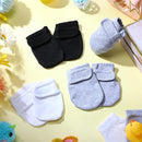 Newcotte Adjustable Baby Mittens No Scratch Newborn Cotton Breathable Gloves Warm Baby Mitts for Boys by TinyTreasures Baby Boutique