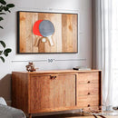 ElephantStock Ping Pong Wall Art - Horizontal Framed Canvas - 1-Piece Living Room Wall Decor - Photography Canvas Print - Brown and Red Decor for Wall - 40" X 27" by CozyNest Decor
