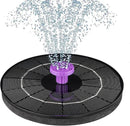 3.5W Solar Bird Bath Fountain Pump, Solar Powered Water Pump, Outdoor Water Fountain Pump with 8-in-1 Nozzles, 4 Fixed Pipes for Hummingbirds, Garden, Pool, Pond by GreenHaven Gardens
