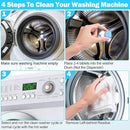 150 Pcs Washing Machine Cleaner Washing Machine Tablets Deep Cleaner Tablets for Front Loader and Top Load Washer by CozyNest Decor