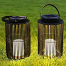 2 Pack Solar Lanterns for Outdoor Waterproof, ZBLUXBZ Outdoor Table Lamp for Outside Hanging Solar Lights, LED Garden Cordless Lights Perfect for Patio and Pathway Lighting (11-inch Height，Black) by GreenHaven Gardens