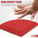 Patio Chair Cushions 17 X 16 X 3 Inch Waterproof Outdoor Seat Cushions for Patio Furniture, Outdoor Sofa Couch Pads with Ties & Handle, Set of 2, Red by GreenHaven Gardens