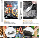 11Pcs Stainless Steel BBQ Grilling Accessories Set, Dad Gifts for Fathers Day Grilling Gifts,Portable Practical Grill Tools Utensils Kit with Storage Bag for Outdoor Grill Camping Backyard by GreenHaven Gardens